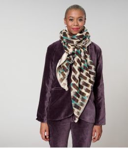 KUMI Wool Scarf, Cotton - 2