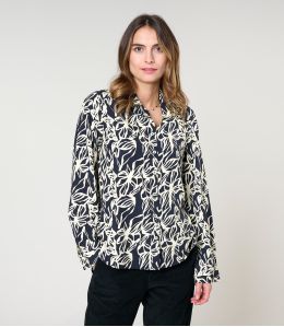 FRAN PASTEL BLACK Viscose Shirt - 1