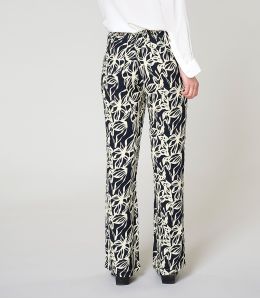 SASHA PASTEL BLACK Viscose pants - 3