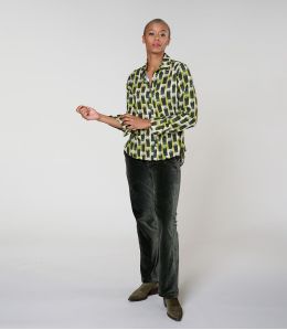 FRAN KUMI GREEN Viscose Shirt - 2