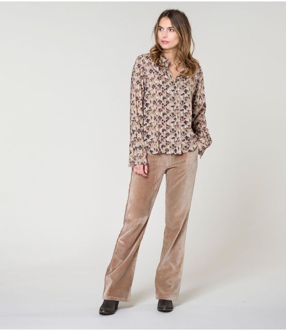 FRAN VERO NUDE Viscose Shirt - 1