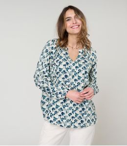 IRIS VERO BLUE BLOUSE in Viscose - 2