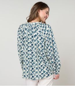 IRIS VERO BLUE BLOUSE in Viscose - 3