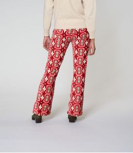 SASHA KHAN RED COTTON PANTS - 3