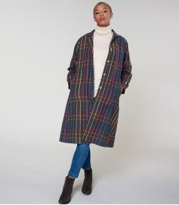 GUSTAVE TARTAN MULTI COAT in Cotton - 1