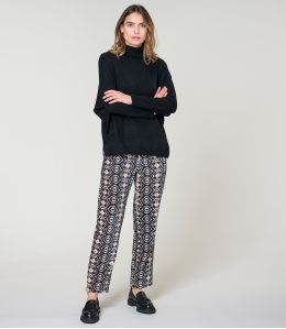 LENY BELEM BLACK COTTON PANTS - 2