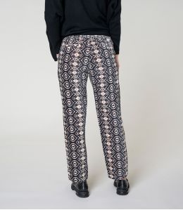 LENY BELEM BLACK COTTON PANTS - 3