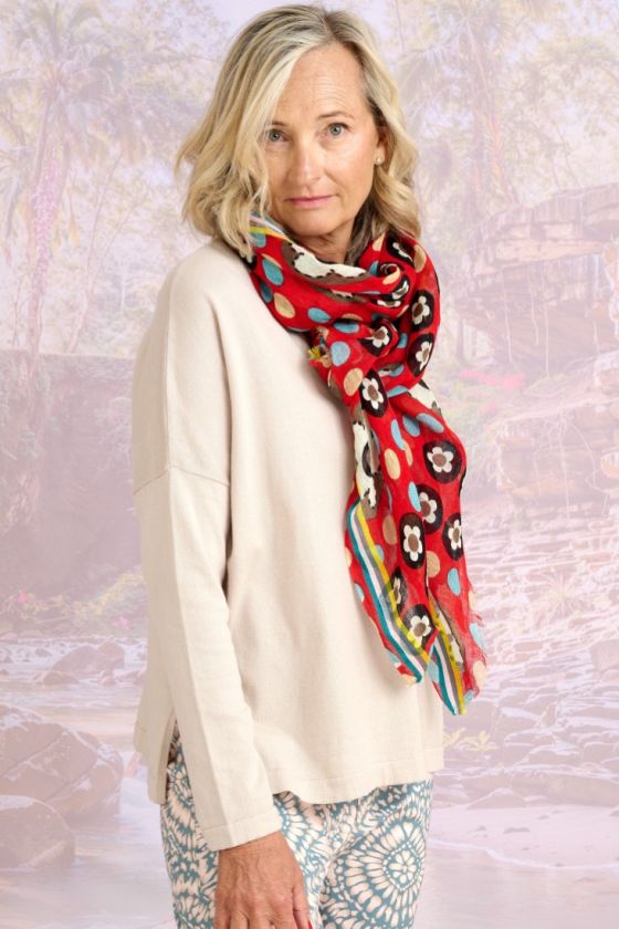 CELESTE Wool Scarf for Women | Storiatipic