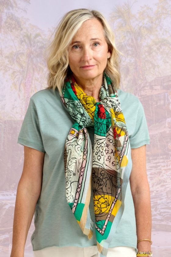 JAZZ Cotton Scarf for Women | Storiatipic