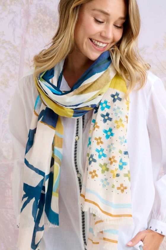 CASTEL Cotton Scarf for Mixed | Storiatipic