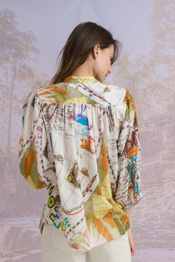 Blouses & Chemises COCO FLORIDA en Coton pour Femme | Storiatipic