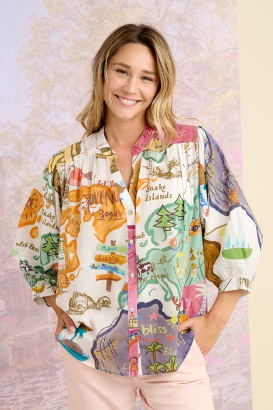 Blouses & Chemises COCO MAP en Coton pour Femme | Storiatipic