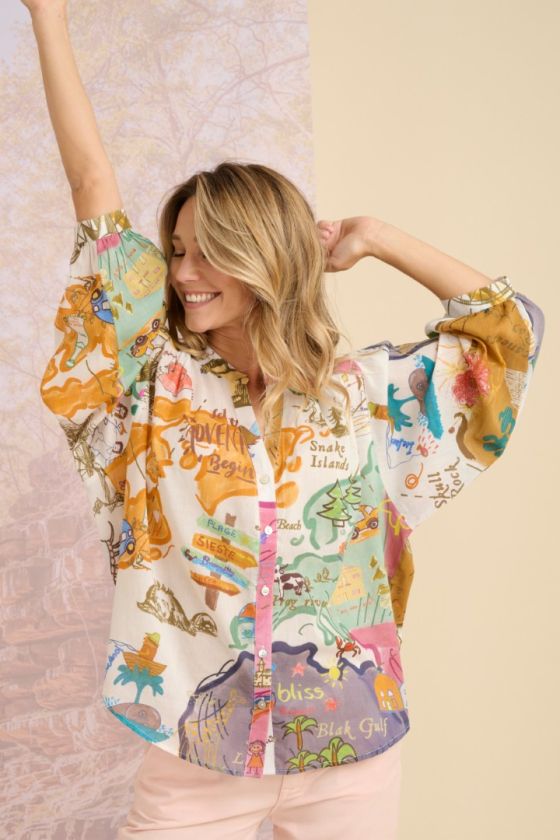 Blouses & Chemises COCO MAP en Coton pour Femme | Storiatipic