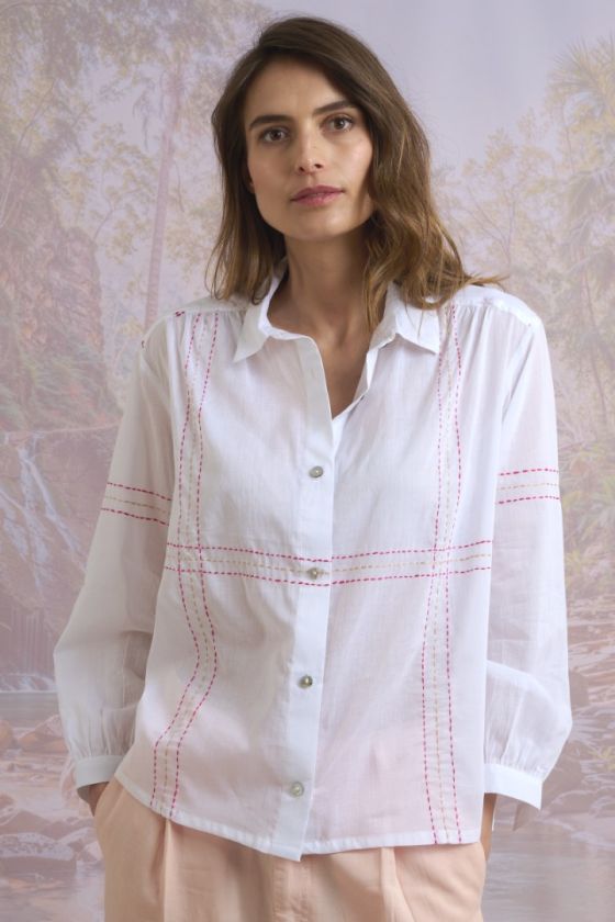 Blouses & Chemises SUZY KANTHA en Coton pour Femme | Storiatipic